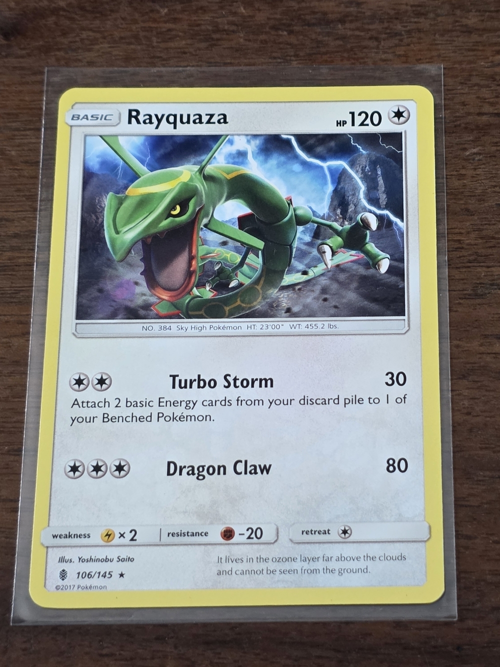 Pokemon TCG Rayquaza #106 Guardians Rising Non Holo Rare Card 106/145